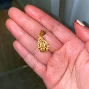 Large 21k solid gold pendant